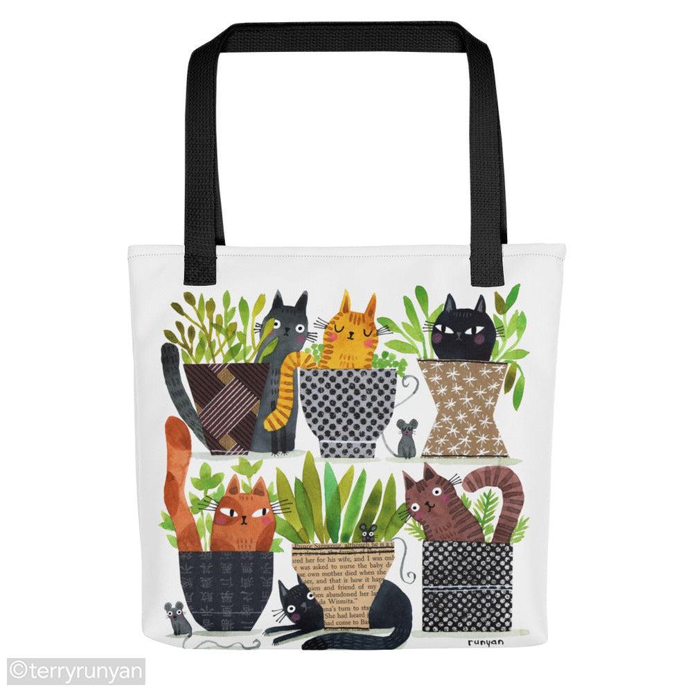 PATTERNED POTS Tote bag-Terry Runyan Creative-Terry Runyan Creative