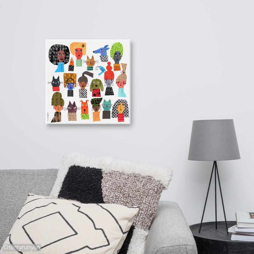 FACES 2 Canvas-Canvas Prints-Terry Runyan Creative-Terry Runyan Creative