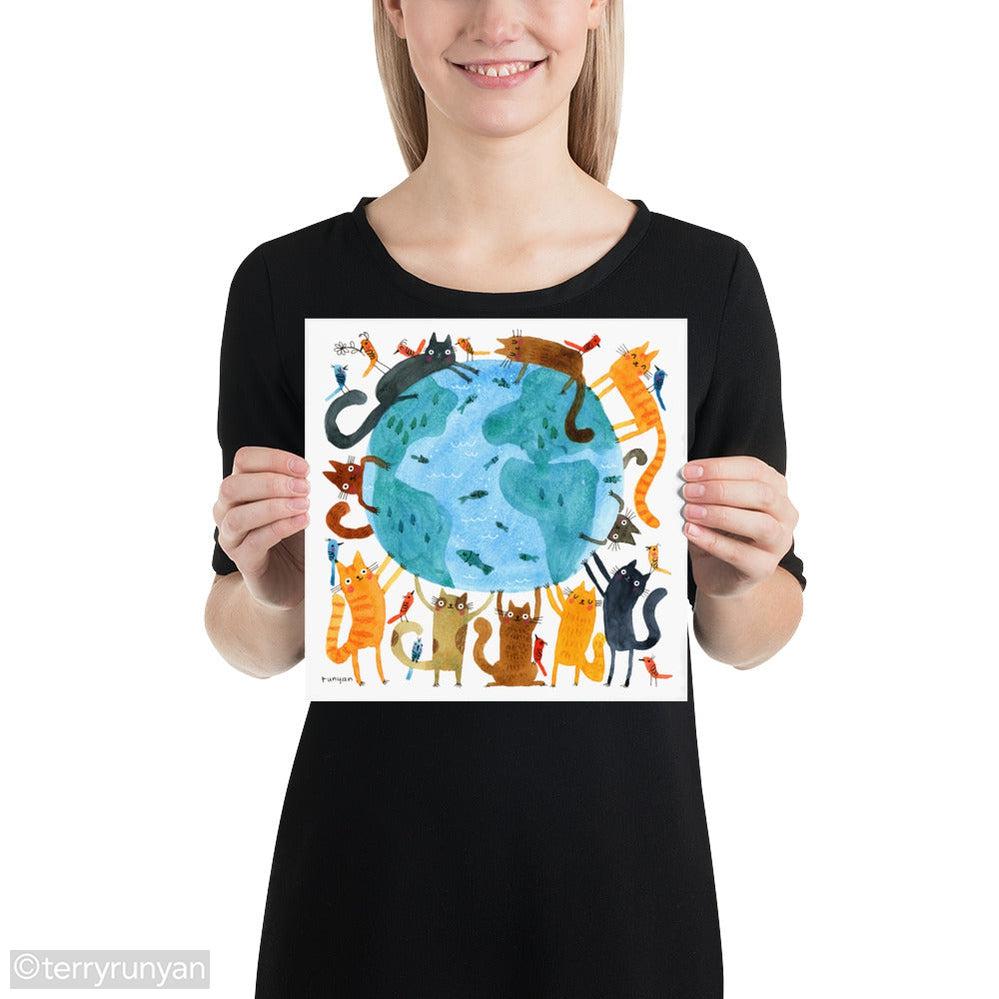 HAPPY EARTH DAY-Art Print-Terry Runyan Creative-Terry Runyan Creative