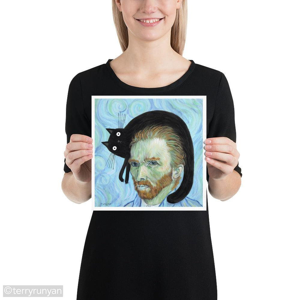 VAN GOGHS CAT-Art Print-Terry Runyan Creative-Terry Runyan Creative