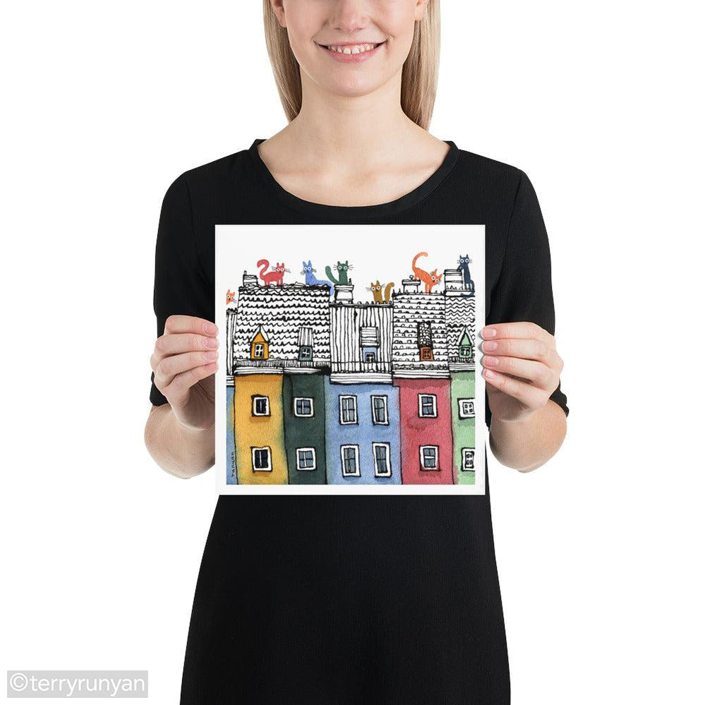 ROOFTOPS-Art Print-Terry Runyan Creative-Terry Runyan Creative