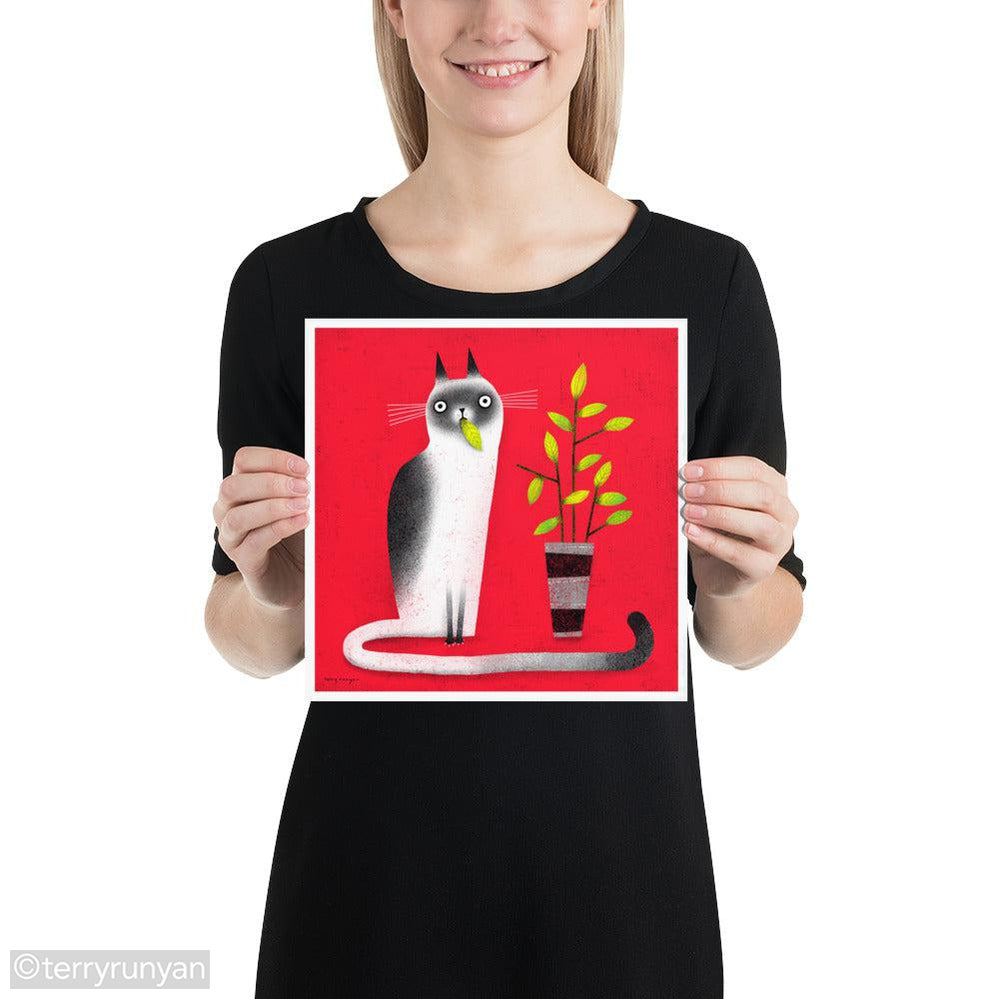 SNACK CAT-Art Print-Terry Runyan Creative-Terry Runyan Creative