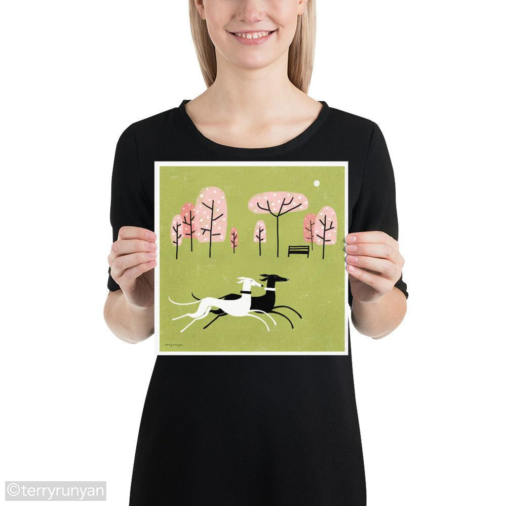 DOG PARK 2-Art Print-Terry Runyan Creative-Terry Runyan Creative