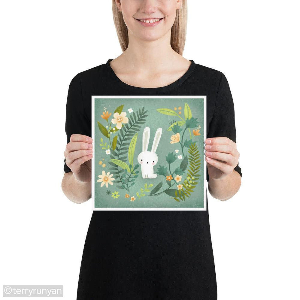 BUNNY GARDEN-Art Print-Terry Runyan Creative-Terry Runyan Creative