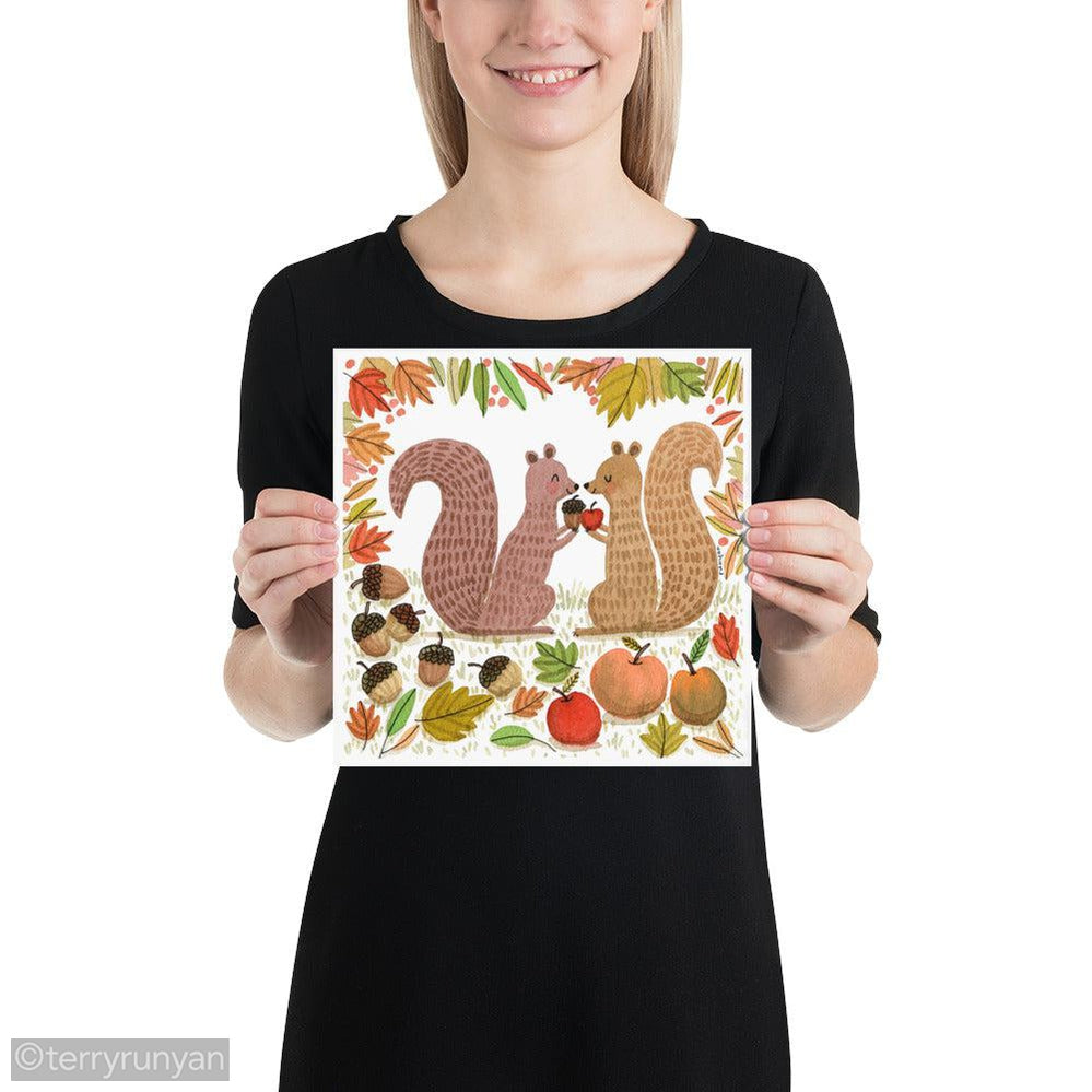SQUIRREL GIFTS-art print-Terry Runyan Creative-Terry Runyan Creative