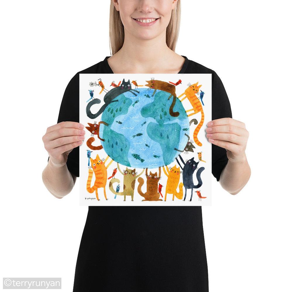HAPPY EARTH DAY-Art Print-Terry Runyan Creative-Terry Runyan Creative