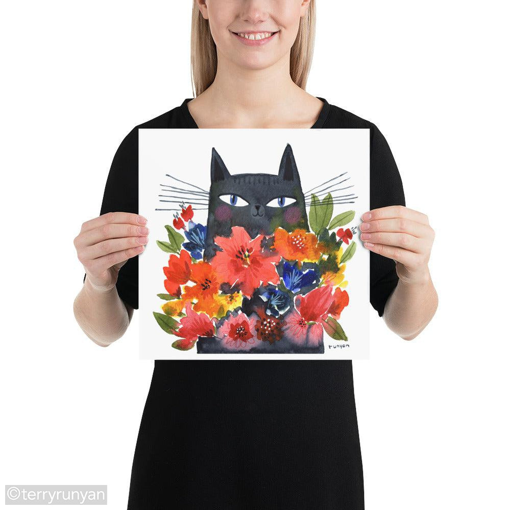 CAT BOUQUET-Art Print-Terry Runyan Creative-Terry Runyan Creative