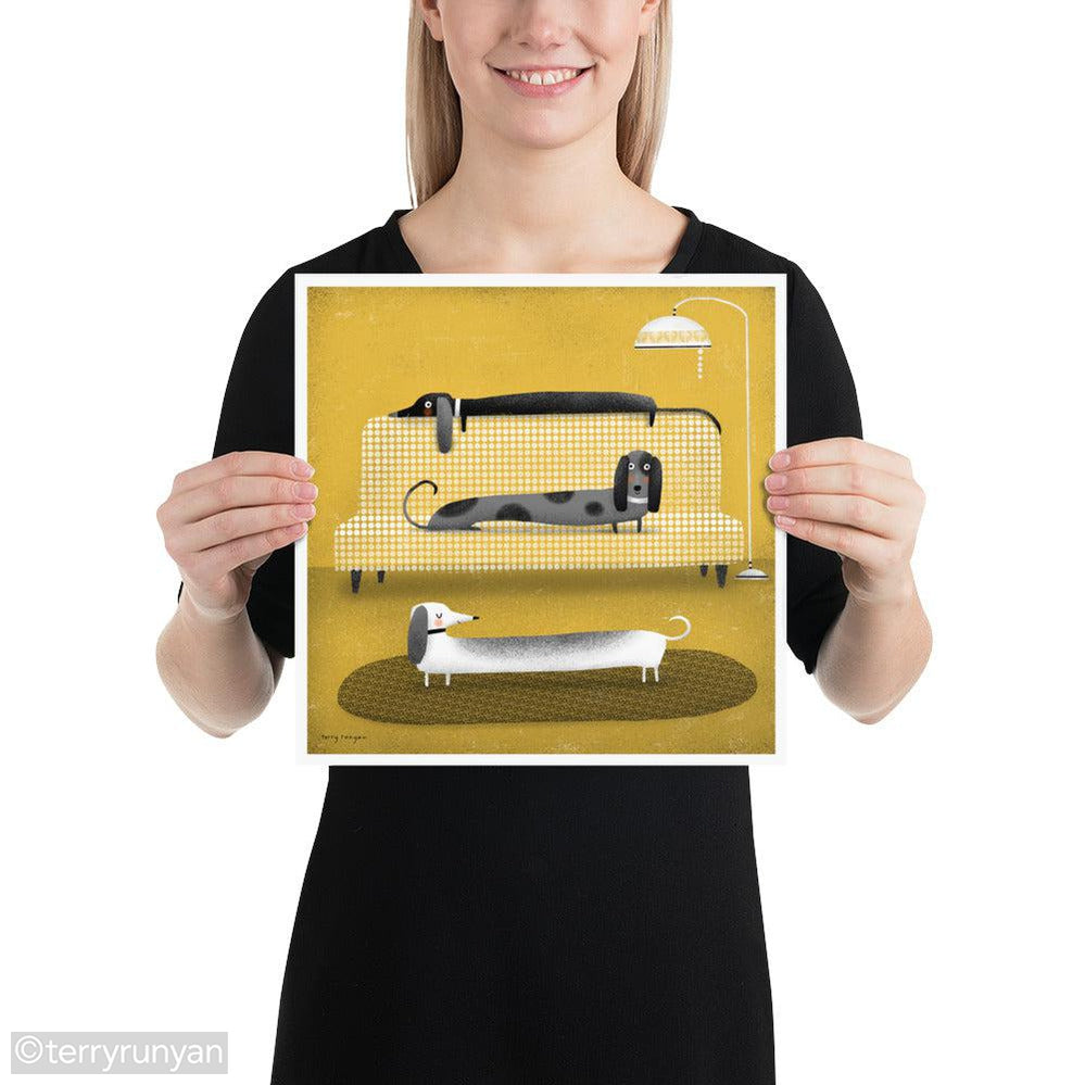 LONG DOGS-Art Print-Terry Runyan Creative-Terry Runyan Creative