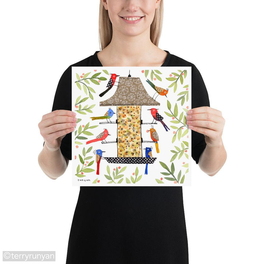 BIRD DINER-Art Print-Terry Runyan Creative-Terry Runyan Creative