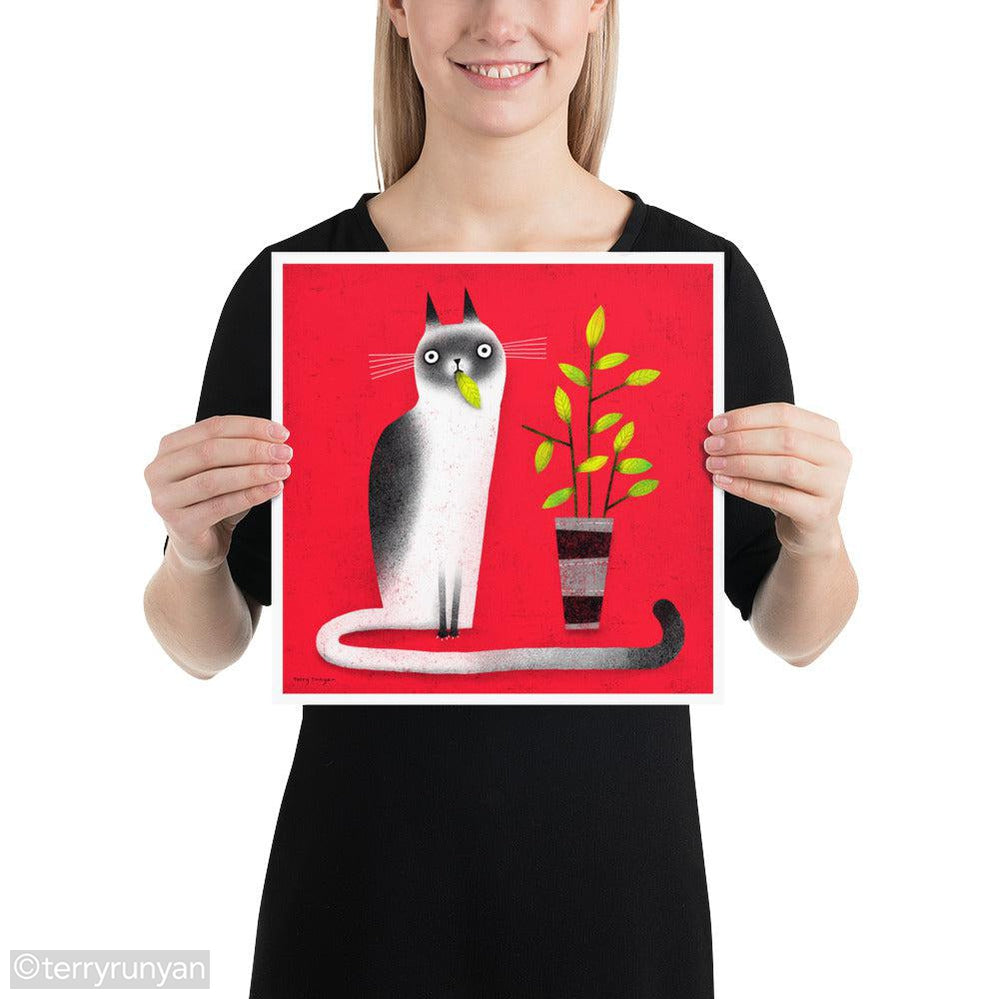 SNACK CAT-Art Print-Terry Runyan Creative-Terry Runyan Creative