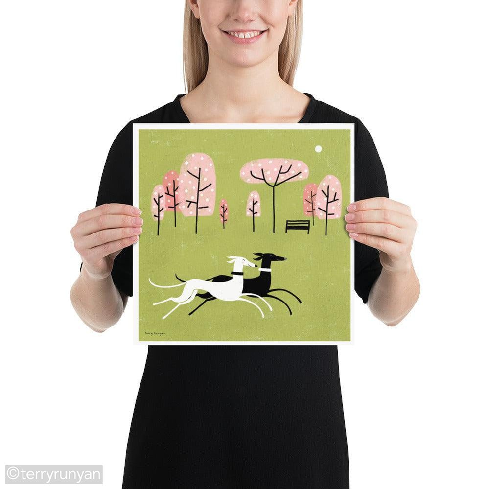 DOG PARK 2-Art Print-Terry Runyan Creative-Terry Runyan Creative