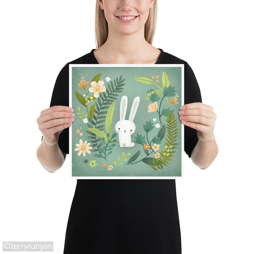 BUNNY GARDEN-Art Print-Terry Runyan Creative-Terry Runyan Creative
