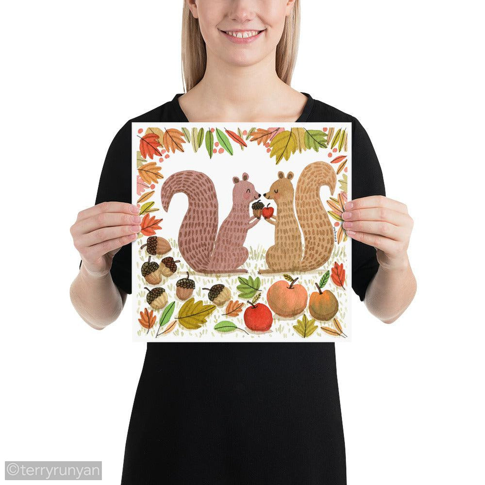 SQUIRREL GIFTS-art print-Terry Runyan Creative-Terry Runyan Creative