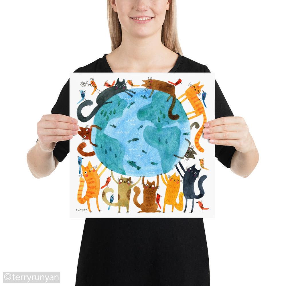 HAPPY EARTH DAY-Art Print-Terry Runyan Creative-Terry Runyan Creative