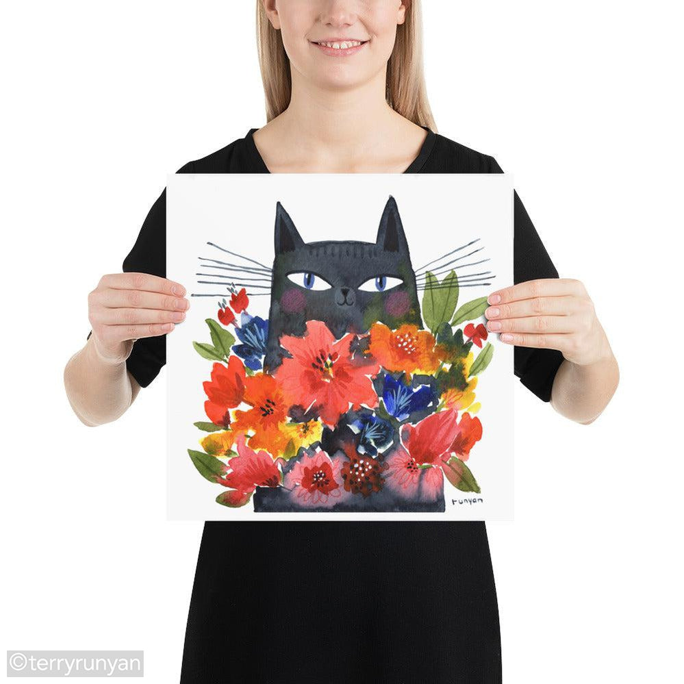 CAT BOUQUET-Art Print-Terry Runyan Creative-Terry Runyan Creative