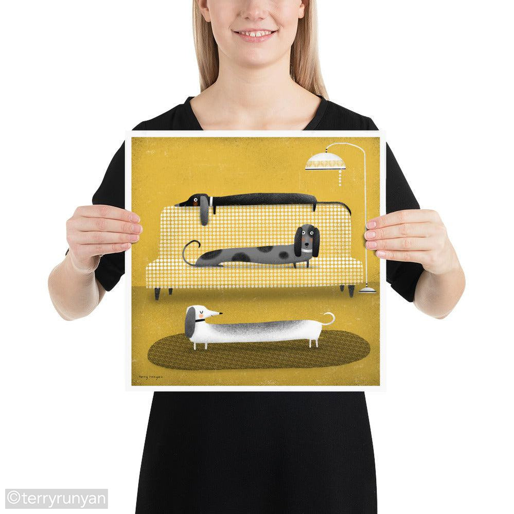 LONG DOGS-Art Print-Terry Runyan Creative-Terry Runyan Creative