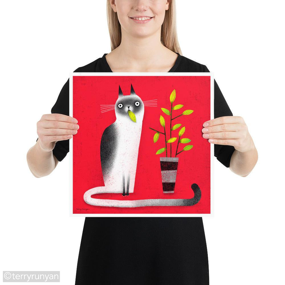 SNACK CAT-Art Print-Terry Runyan Creative-Terry Runyan Creative