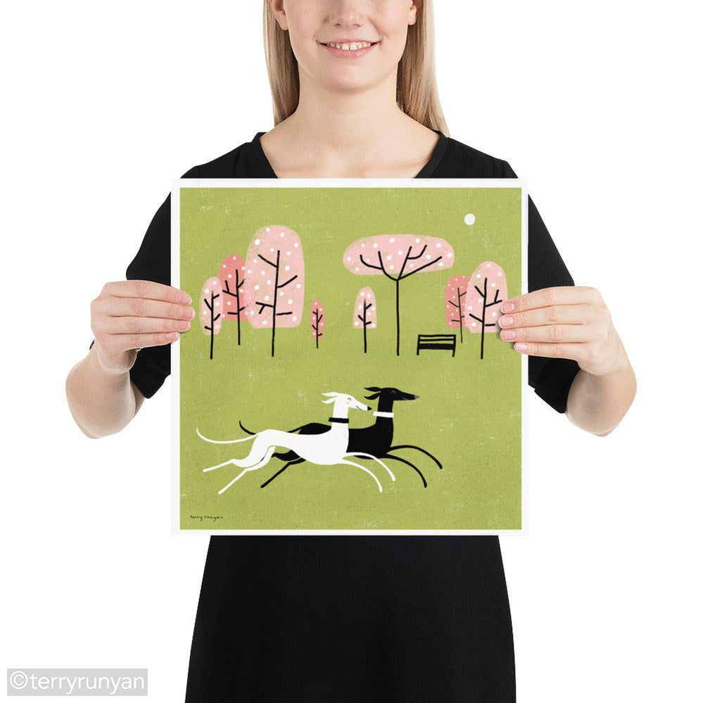 DOG PARK 2-Art Print-Terry Runyan Creative-Terry Runyan Creative