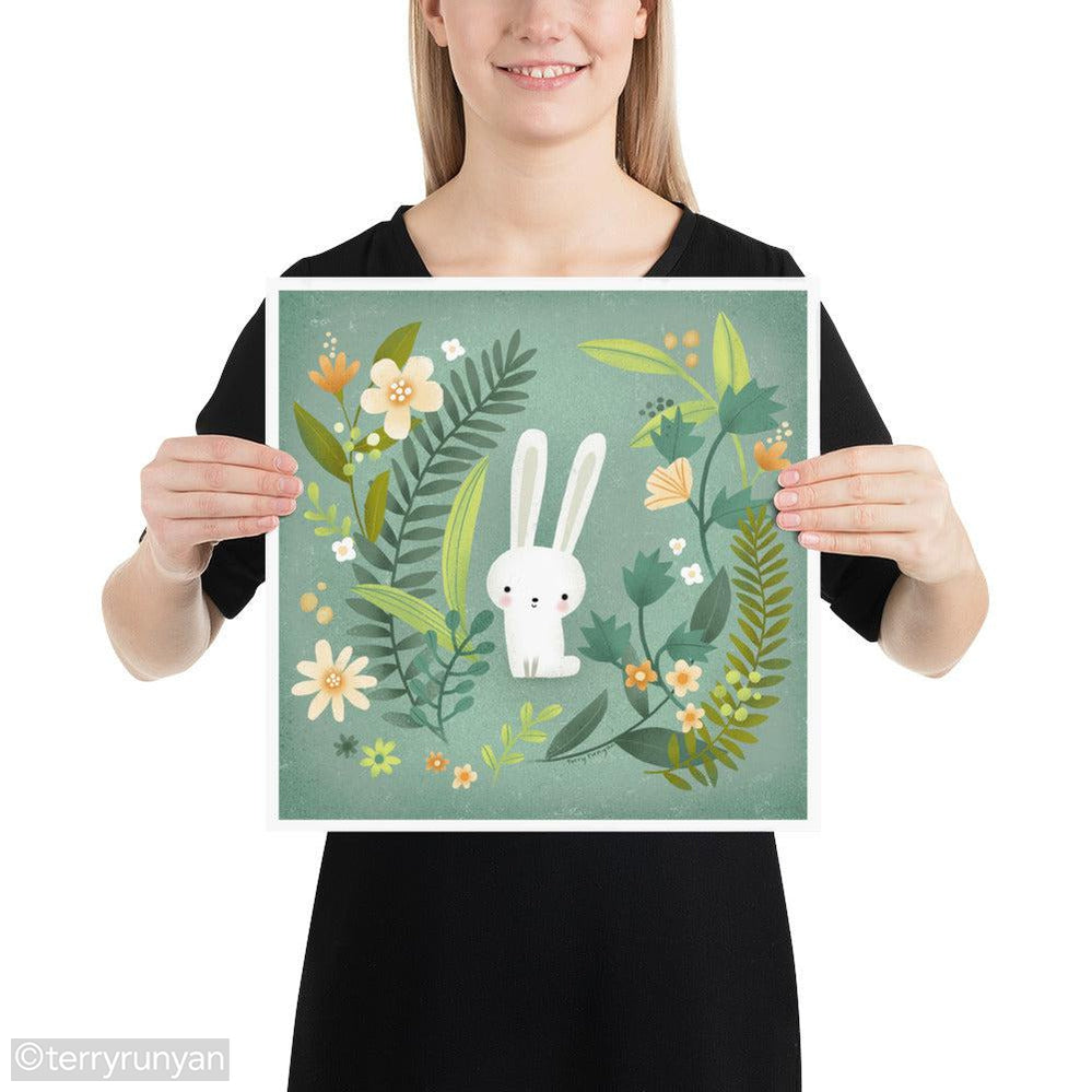 BUNNY GARDEN-Art Print-Terry Runyan Creative-Terry Runyan Creative
