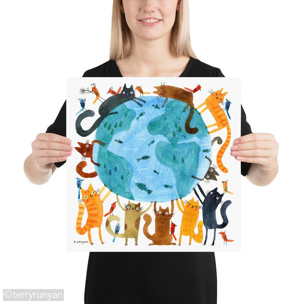 HAPPY EARTH DAY-Art Print-Terry Runyan Creative-Terry Runyan Creative