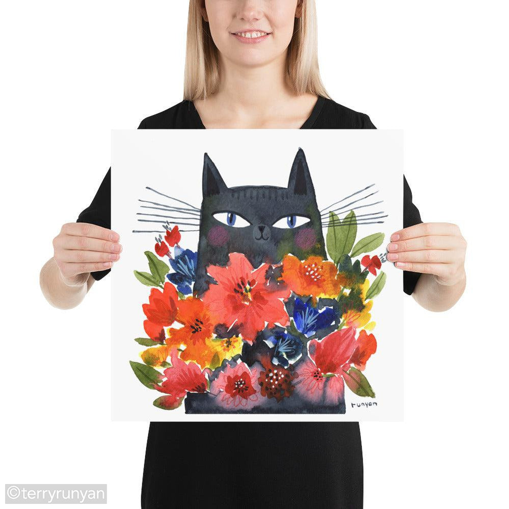 CAT BOUQUET-Art Print-Terry Runyan Creative-Terry Runyan Creative