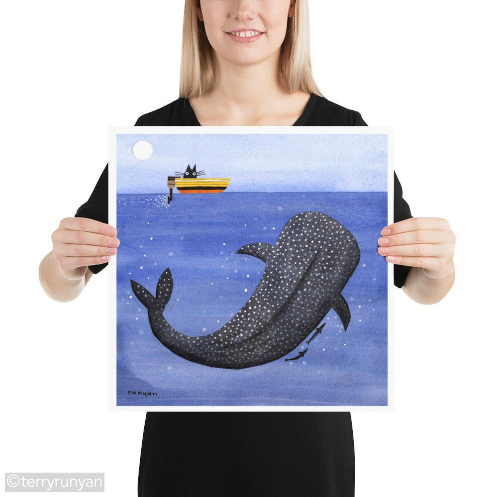 WHALE WATCHING-Art Print-Terry Runyan Creative-Terry Runyan Creative