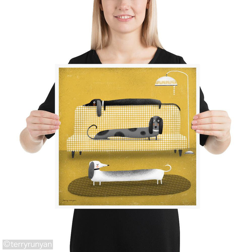 LONG DOGS-Art Print-Terry Runyan Creative-Terry Runyan Creative