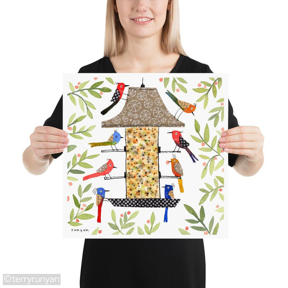 BIRD DINER-Art Print-Terry Runyan Creative-Terry Runyan Creative