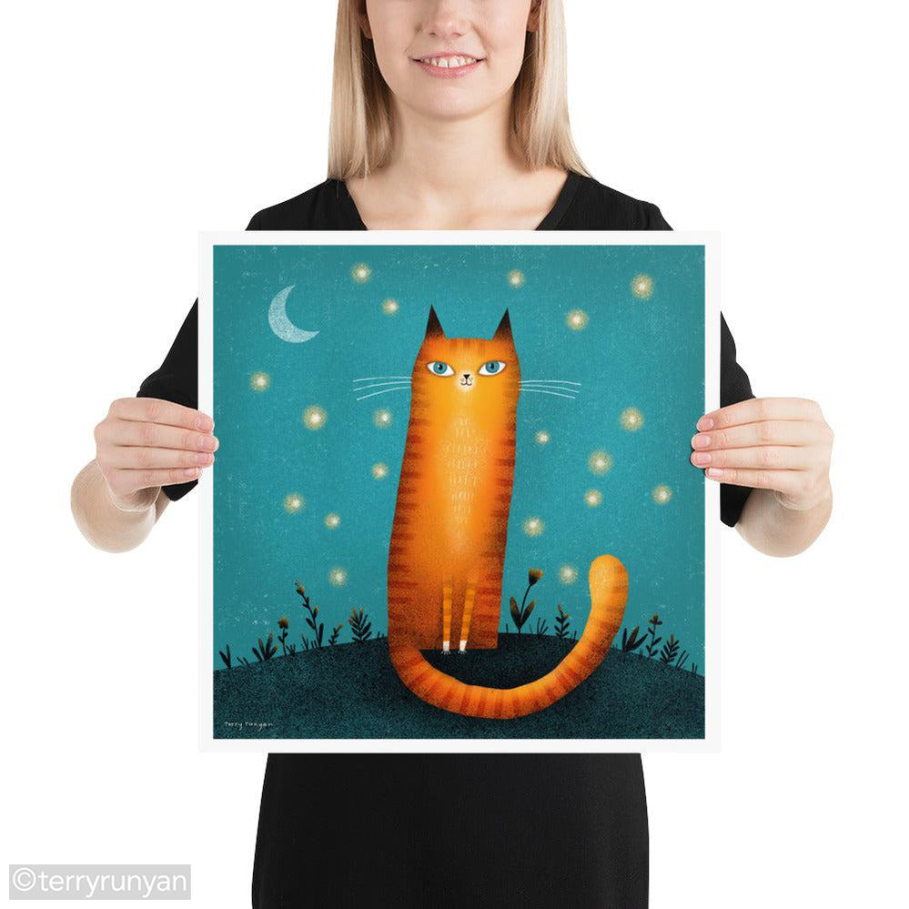 FIREFLY FRIEND-Art Print-Terry Runyan Creative-Terry Runyan Creative