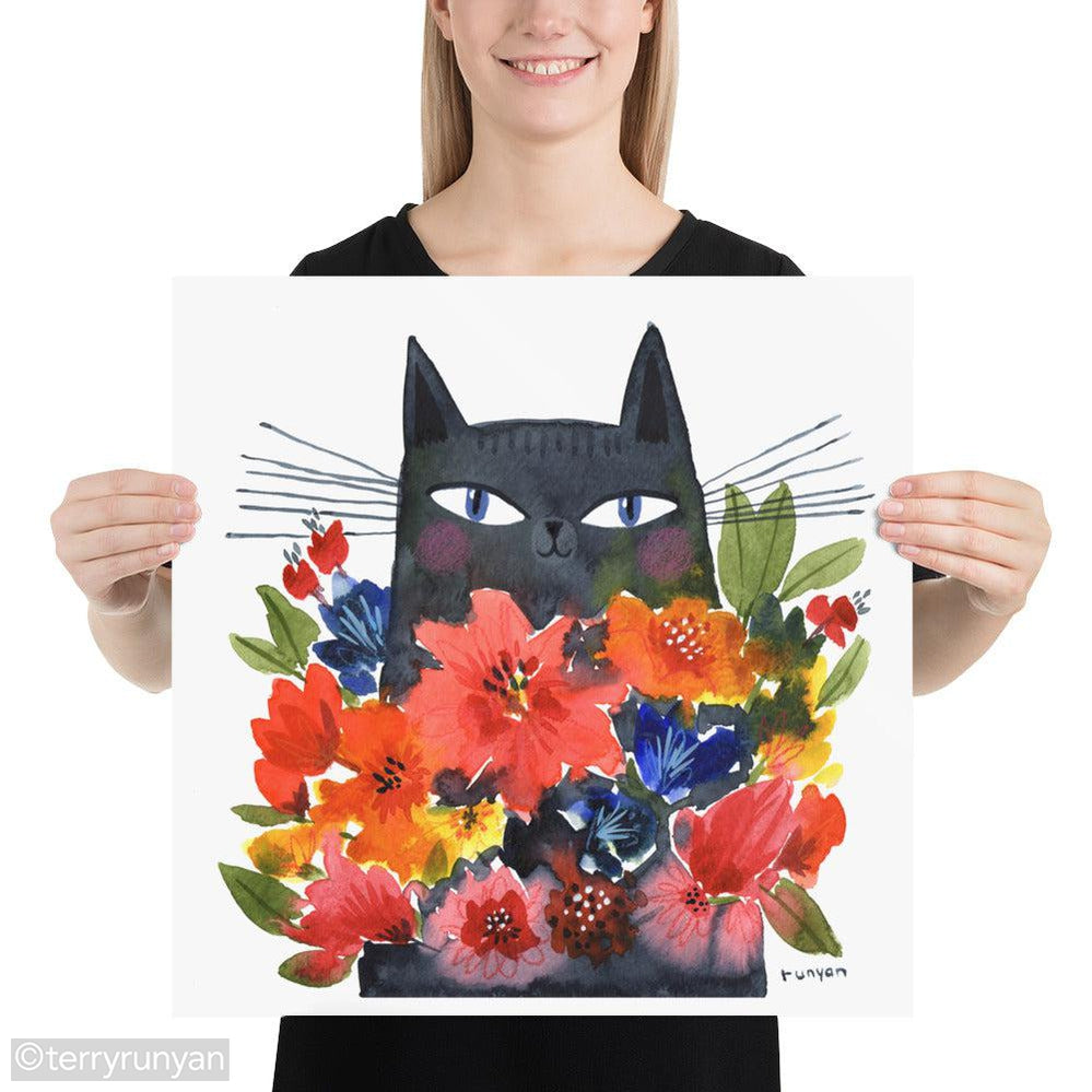 CAT BOUQUET-Art Print-Terry Runyan Creative-Terry Runyan Creative