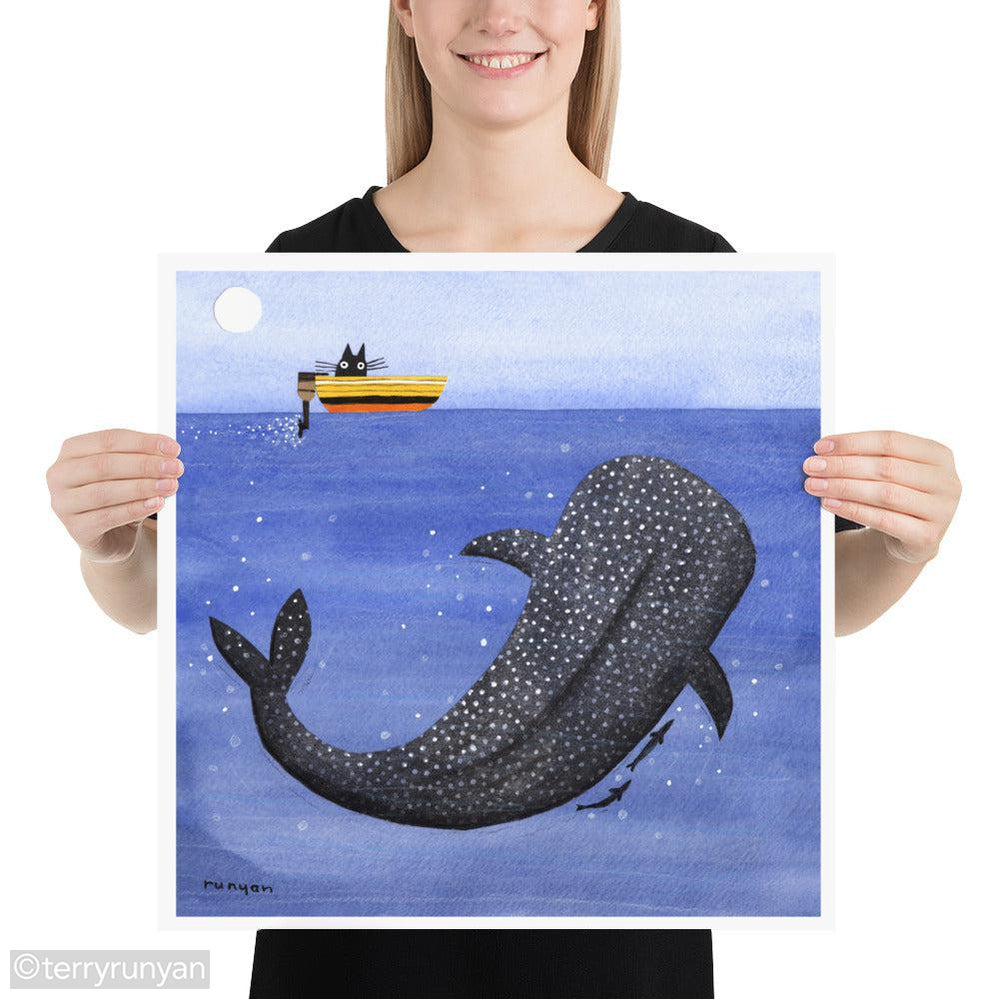 WHALE WATCHING-Art Print-Terry Runyan Creative-Terry Runyan Creative