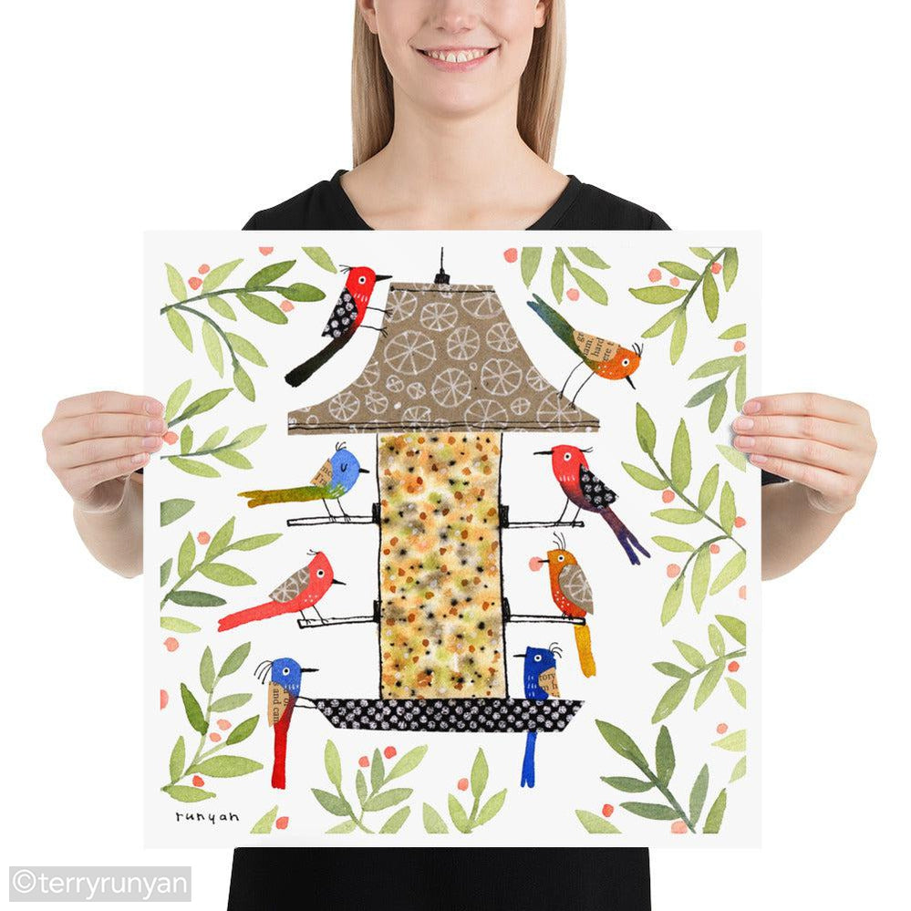 BIRD DINER-Art Print-Terry Runyan Creative-Terry Runyan Creative