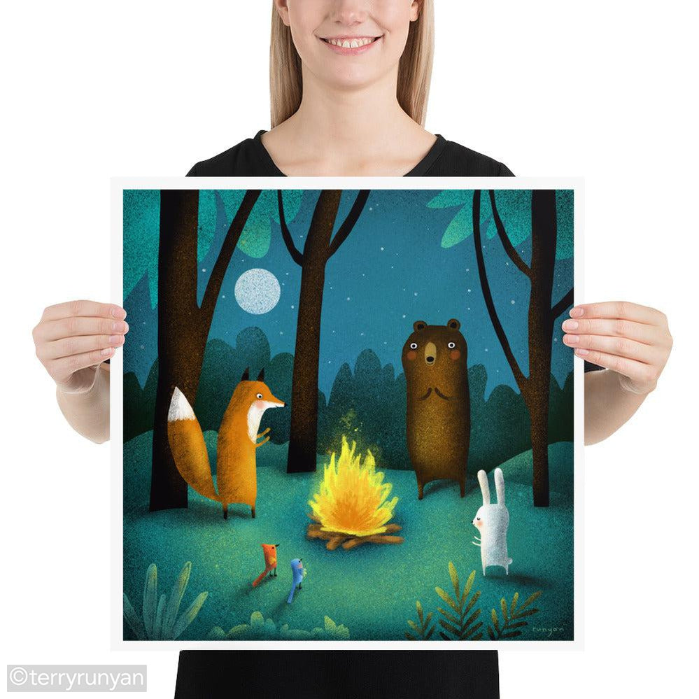 CAMPFIRE-Art Print-Terry Runyan Creative-Terry Runyan Creative