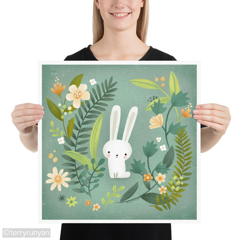 BUNNY GARDEN-Art Print-Terry Runyan Creative-Terry Runyan Creative