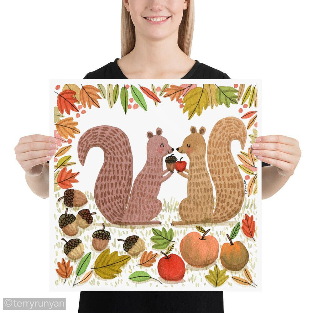 SQUIRREL GIFTS-art print-Terry Runyan Creative-Terry Runyan Creative