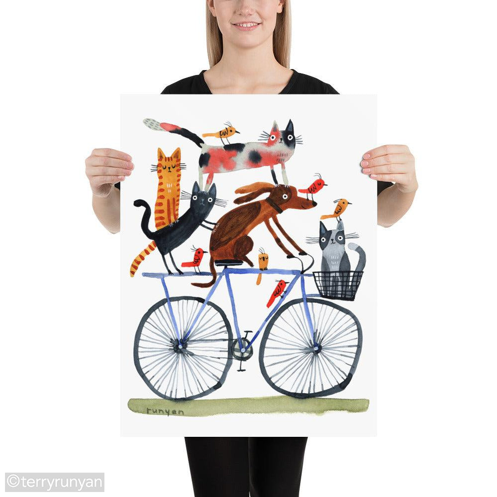 RIDE SHARING-Art Print-Terry Runyan Creative-Terry Runyan Creative