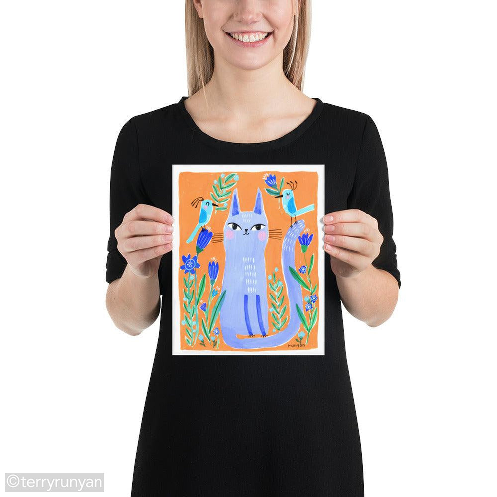 KITTY GIFT 3-Art Print-Terry Runyan Creative-Terry Runyan Creative