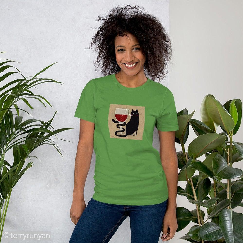 COCKTAIL CAT T-Shirt-T-Shirts-Terry Runyan Creative-Terry Runyan Creative