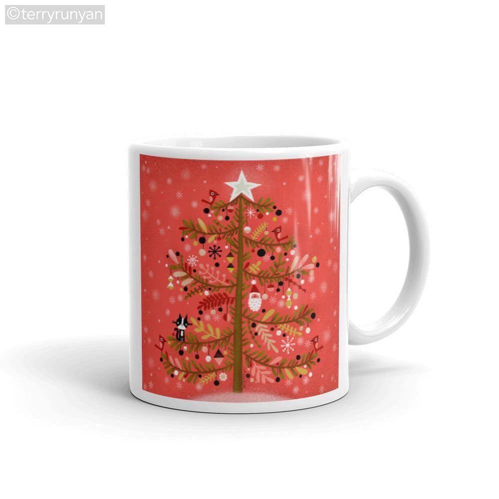 OH CHRISTMAS TREE mug-Mugs-Terry Runyan Creative-Terry Runyan Creative