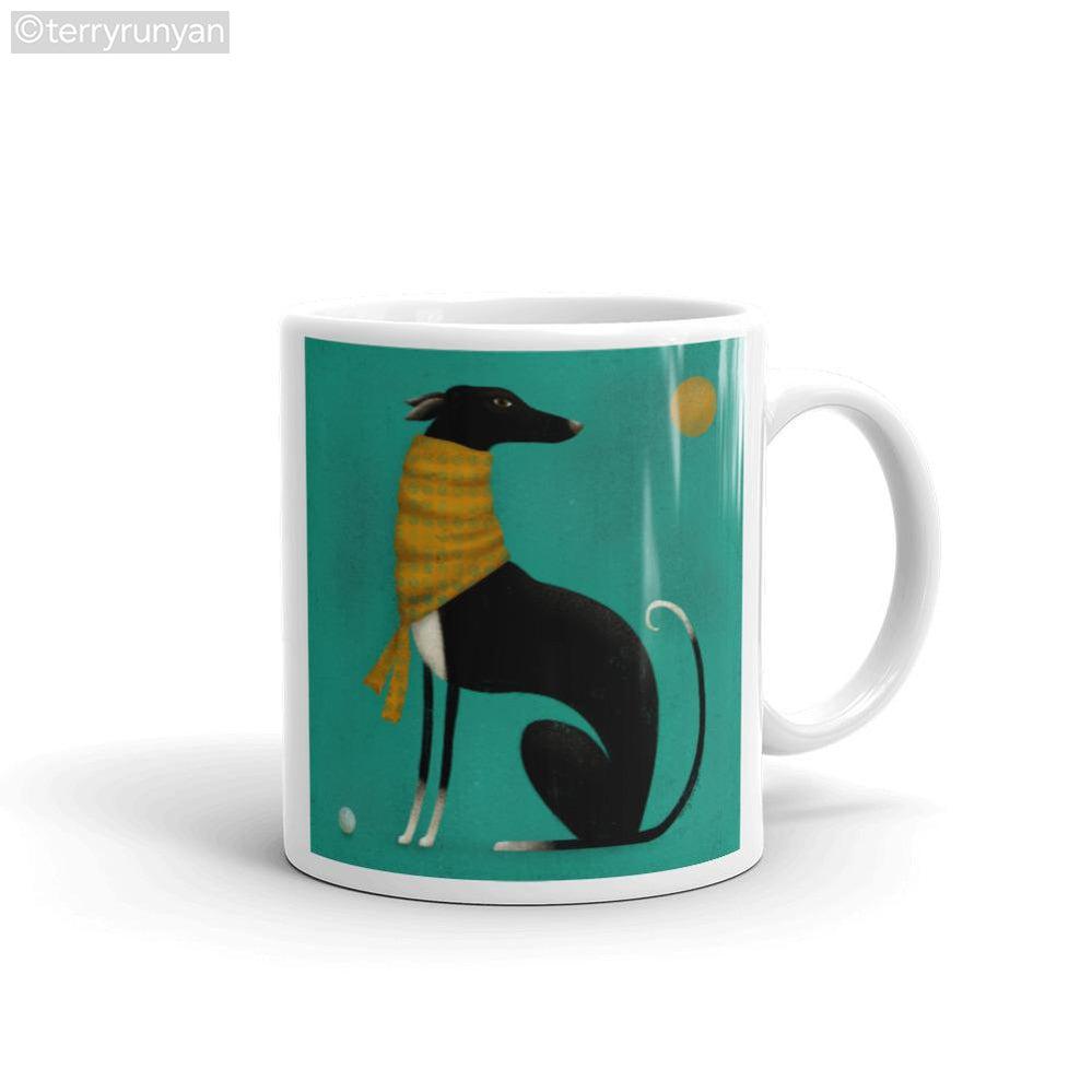 BLACK GREYHOUND mug-Terry Runyan Creative-Terry Runyan Creative