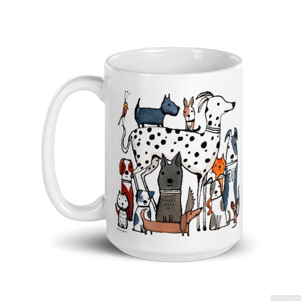 NATIONAL DOG DAY mug-Mugs-Terry Runyan Creative-Terry Runyan Creative