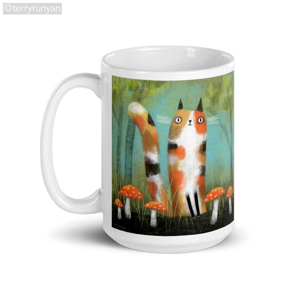 MUSHROOM LOVER mug-Mugs-Terry Runyan Creative-Terry Runyan Creative