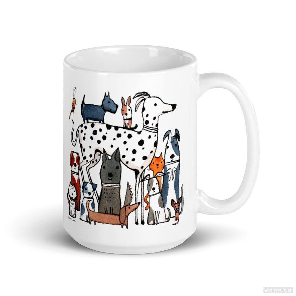 NATIONAL DOG DAY mug-Mugs-Terry Runyan Creative-Terry Runyan Creative